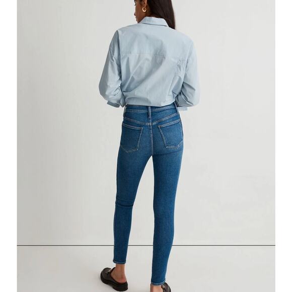 Madewell 10" High-Rise Skinny Jeans In Eardly Wash Size 29 Tall - Picture 2 of 9